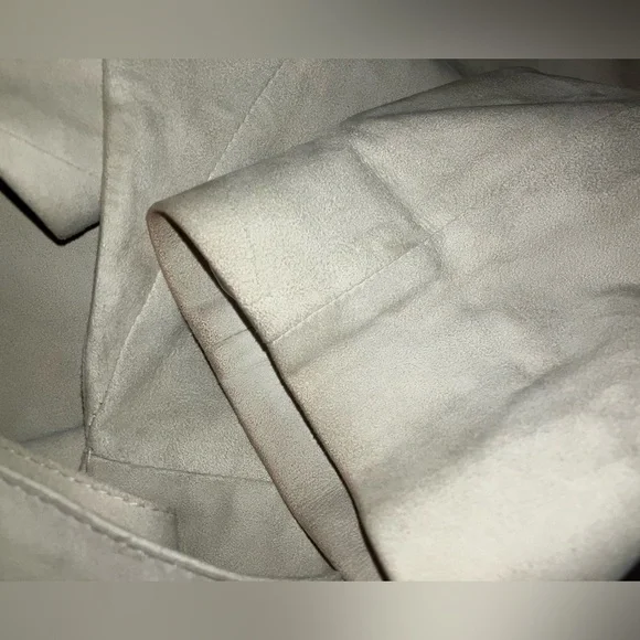 Brunello Cucinelli Women’s Leather Suede Wrap Around Jacket Sz 48 US 12 14 LUXE - Picture 13 of 14